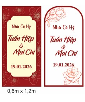 [CorelDraw] Mẫu Bảng "Nhà Có Hỷ" – Thiết Kế Sang Trọng Cho Đám Cưới